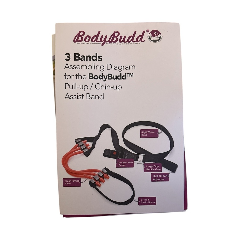 BODYBUDD Exercise Band Kit Assembly Pull Up Chin Up New in Bag